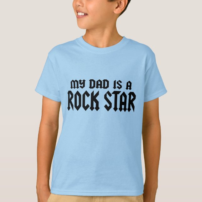 Camiseta Mi papá es un Rockstar (Anverso)