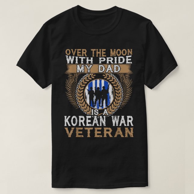 Camiseta Mi Papá Es Un Veterano De Guerra De Corea (Diseño del anverso)