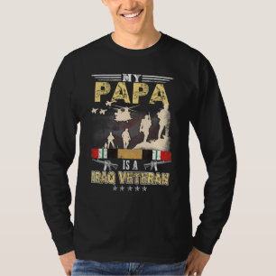 Camiseta Mi Papá Es Un Veterano Iraquí Orgulloso Veterano E