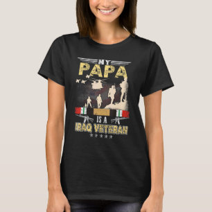 Camiseta Mi Papá Es Un Veterano Iraquí Orgulloso Veterano E