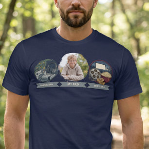 Camiseta Mi Papá Foto Gamer Papá Película Papá