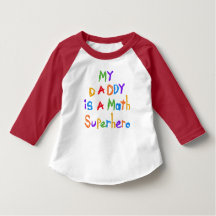 Mi papá Math Superhéroe Toddler Raglan Tee
