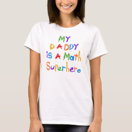 Camiseta Mi papá Math Superhéroe Toddler Raglan Tee