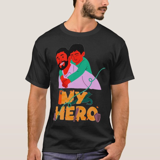 Camiseta Mi Papá Mi Heroe (Anverso)