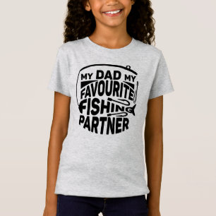 CAMISETA MI PAPÁ MI SOCIO PESQUERO FAVORITO.