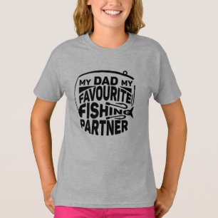 CAMISETA MI PAPÁ MI SOCIO PESQUERO FAVORITO.