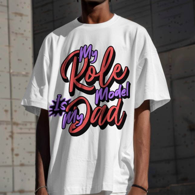 Camiseta Mi papá modelo de rol (Subido por el creador)