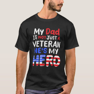 Camiseta Mi papá no es solo un veterano, es mi héroe increí