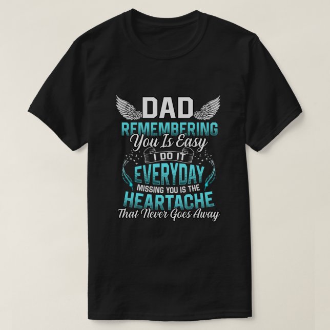 Camiseta Mi papá recuerda que es fácil perderse. (Diseño del anverso)