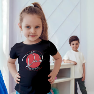 Camiseta Mi papá Rocks Tee: Regalo único del Día del Padre