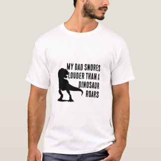 Camiseta Mi papá Snores - Tee básico para hombres