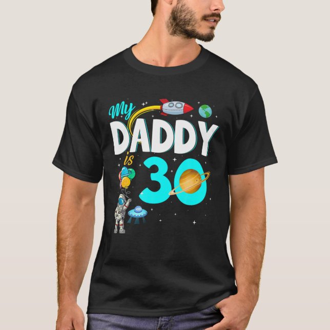 Camiseta Mi papá tiene 30 años, feliz día del padre, 30 año (Anverso)