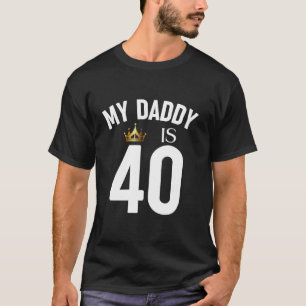 Camiseta Mi papá tiene 40 40 años papá papá papá papá padre