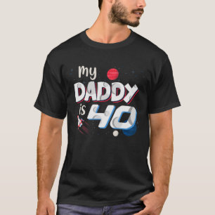 Camiseta Mi papá tiene 40 años feliz 40 de cumpleaños del p