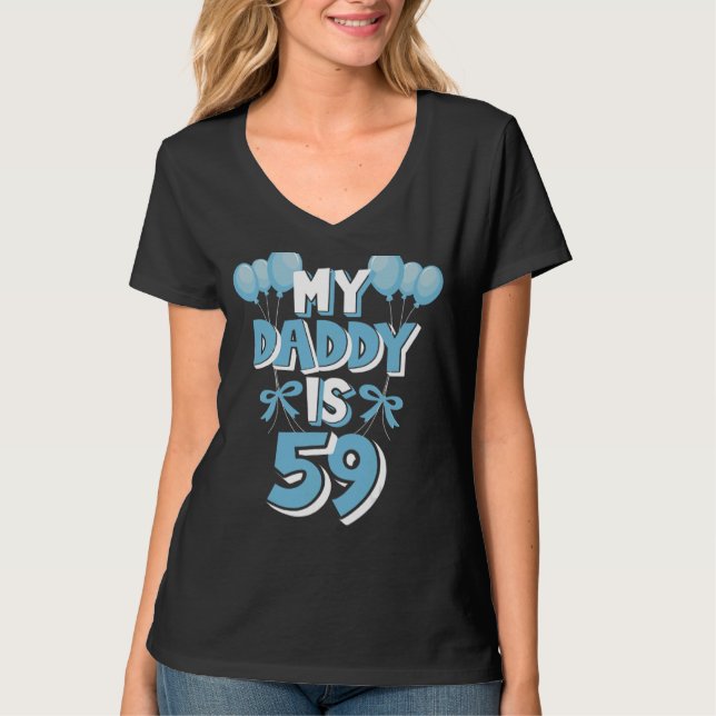 Camiseta Mi papá tiene 59 años y 59 años (Anverso)