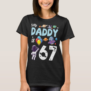 Camiseta Mi Papá Tiene 67 Años Feliz Día Padre Hijo