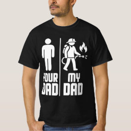 Camiseta Mi papá tu papá bombero