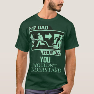 Camiseta Mi papá tu papá hijo de bombero orgulloso de ser b