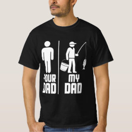 Camiseta Mi papá tu papá pescando