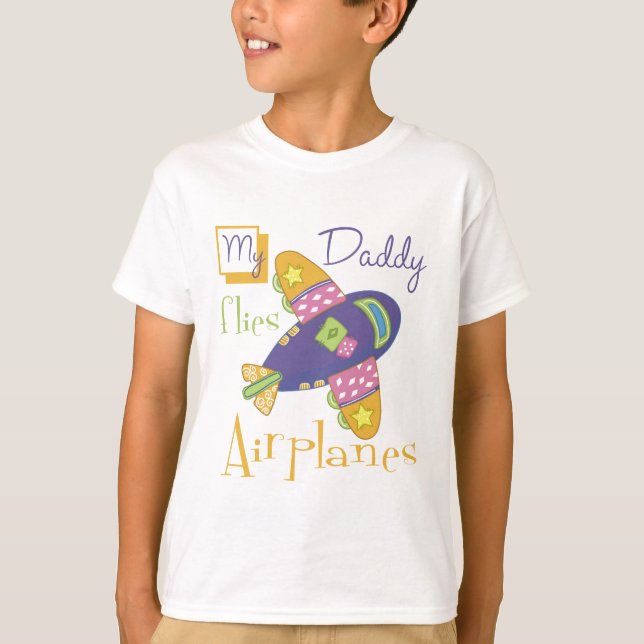 Camiseta Mi papá vuela los aeroplanos (Anverso)