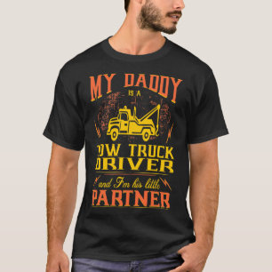 Camiseta Mi Papi Camionero De Vías Traseras Soy Su Pequeña
