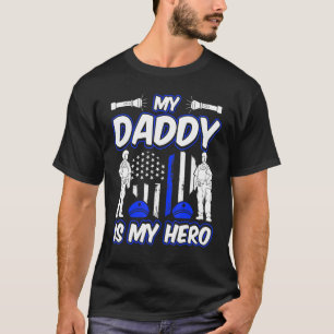 Camiseta Mi Papi Es Mi Hijo De Policía Héroe O Hija De Poli