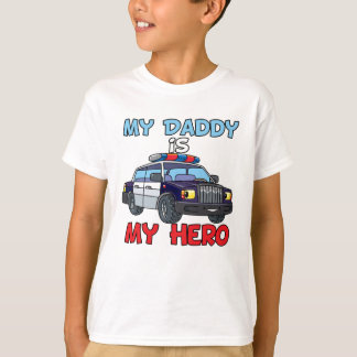 Camiseta Mi Papi Es Mi Policía Héroe