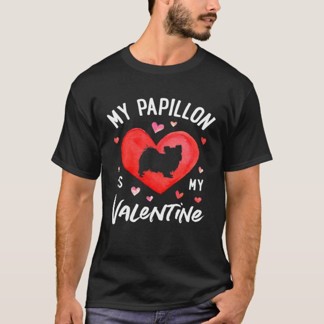 Camiseta Mi Papillón Es Mi Día de San Valentín De San Valen (Anverso)