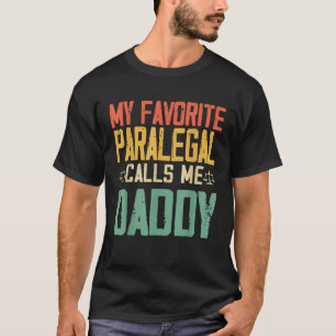 Camiseta Mi Paralegal favorito me llama Daddy Vintage Retro