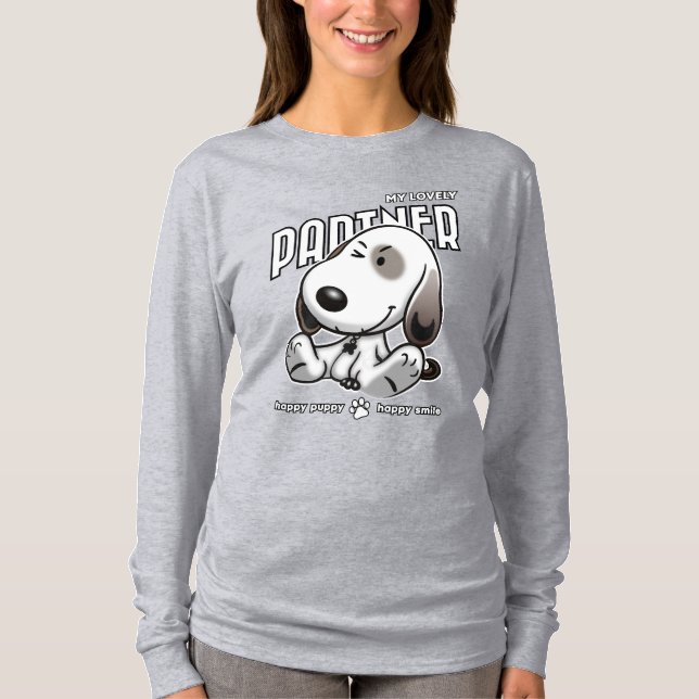 Camiseta Mi pareja encantadora | Larga manga de las mujeres (Anverso)