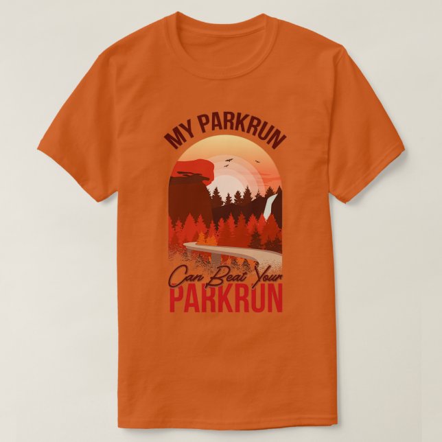 Camiseta Mi Parkrun puede vencer a su Parkrun (Diseño del anverso)