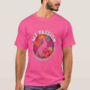 Camiseta Mi pasión por mi pastor belga amante del perro bel