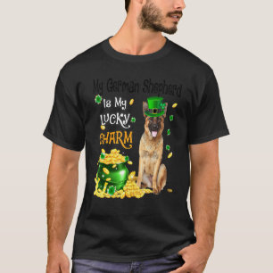 Camiseta Mi pastor alemán es mi amuleto de la suerte perro 