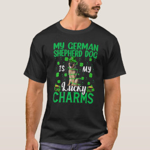 Camiseta Mi pastor alemán es mi suerte St Patri
