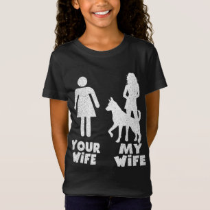 Camiseta Mi pastor alemán tu regalo de esposa