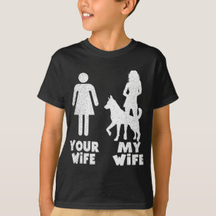 Camiseta Mi pastor alemán tu regalo de esposa