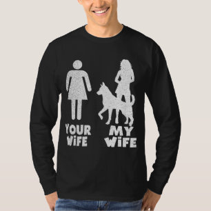 Camiseta Mi pastor alemán tu regalo de esposa