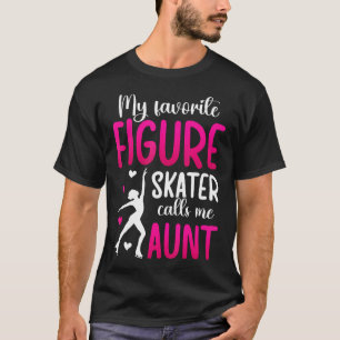 Camiseta Mi patinadora artística favorita Tía Patinaje sobr
