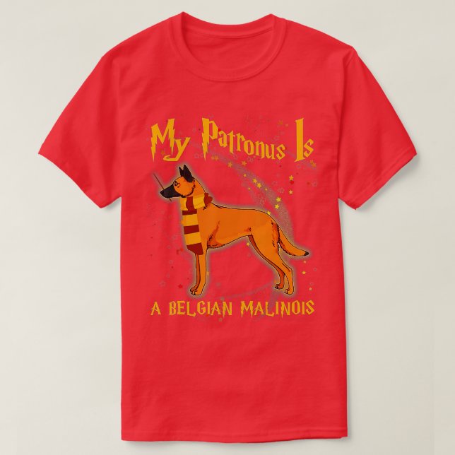 Camiseta Mi patrono es BÉLGICA MALINOIS - BÉLGICA MALINOIS (Diseño del anverso)