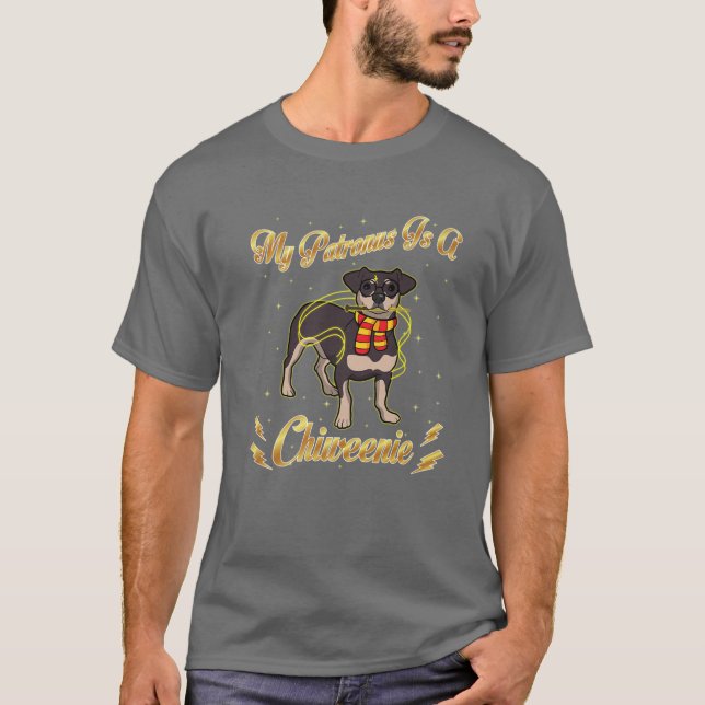 Camiseta Mi Patrono Es Un Chiweenie Harry Dog Potter Dad Mo (Anverso)