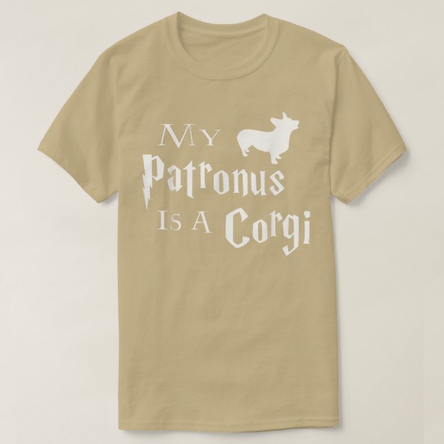 Camiseta Mi Patrono Es Un Corgi  (Diseño del anverso)