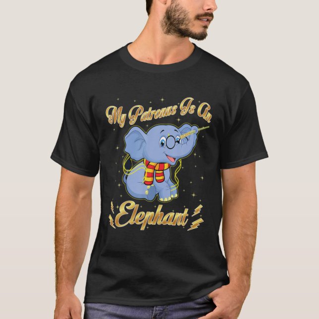 Camiseta Mi Patrono Es Un Elefante Harry Potter Dad (Anverso)