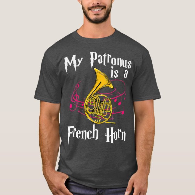 Camiseta Mi Patrono Es Un Regalo De Músico De Cuerno Francé (Anverso)