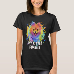 Camiseta Mi pequeño Furball Funny Humor Pomeraniano Pom Pom