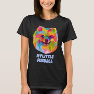 Camiseta Mi pequeño Furball Funny Humor Pomeraniano Pom Pom