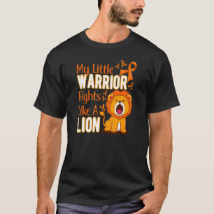 Camiseta Mi pequeño guerrero lucha como un león Leucemia Aw