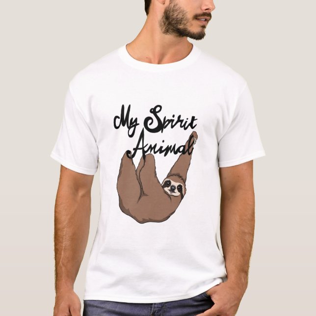 Camiseta Mi pereza linda animal del alcohol (Anverso)