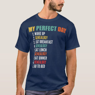Camiseta Mi perfecta genealogía divertida del día