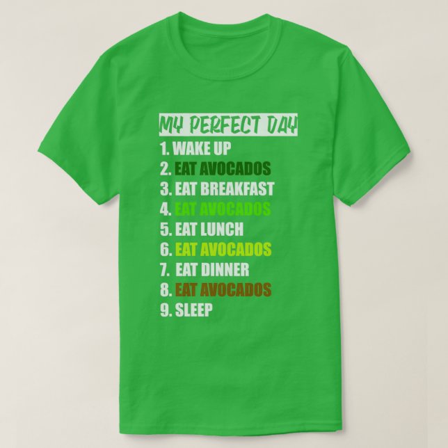 Camiseta Mi perfecto día divertido plan de comida Abogado L (Diseño del anverso)
