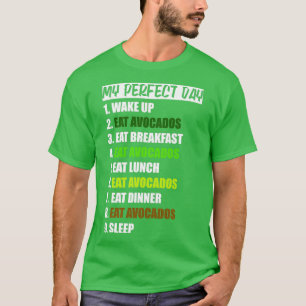 Camiseta Mi perfecto día divertido plan de comida Abogado L